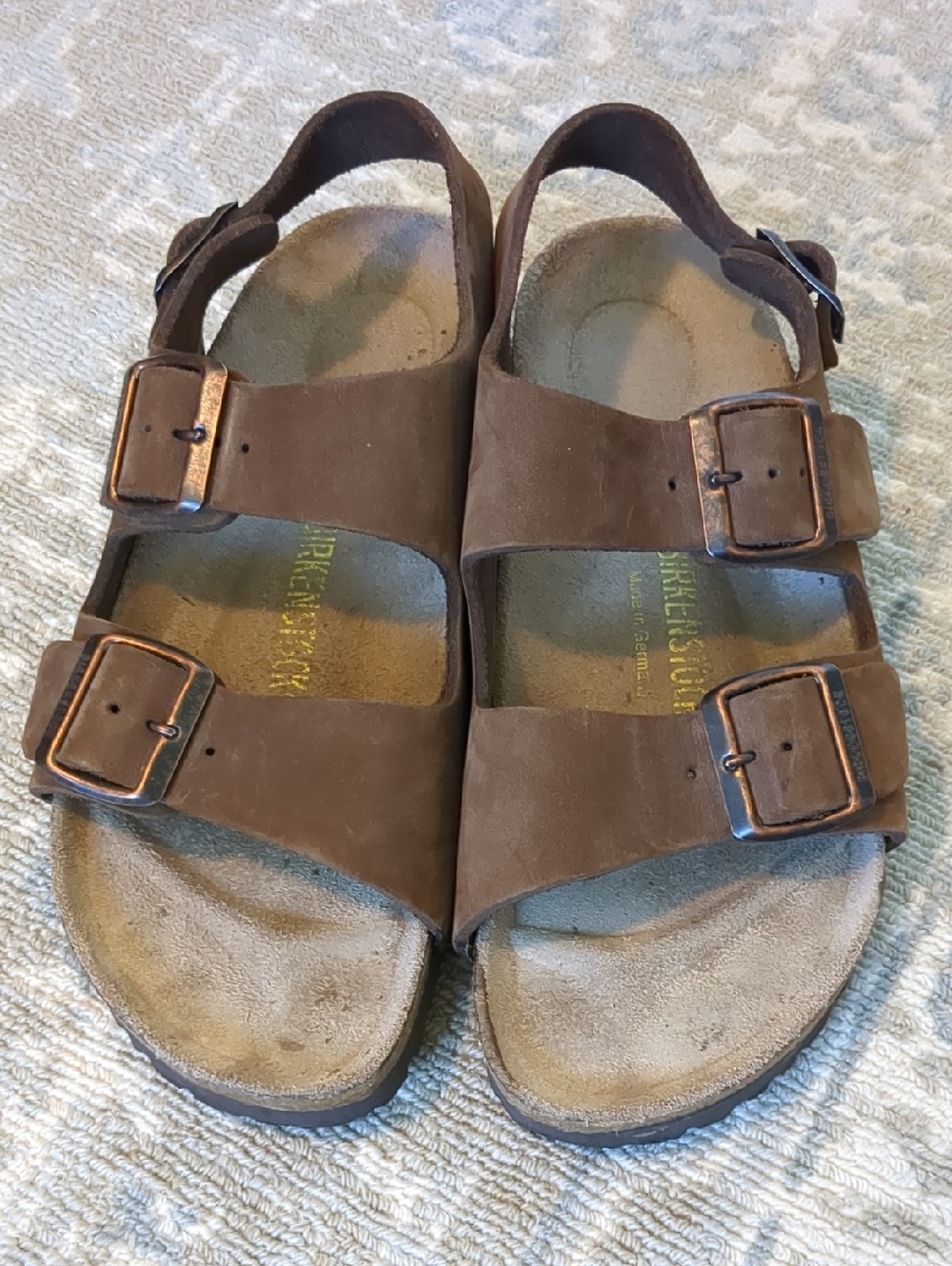 Birkenstock Milano Oiled Leather Brown Sandals